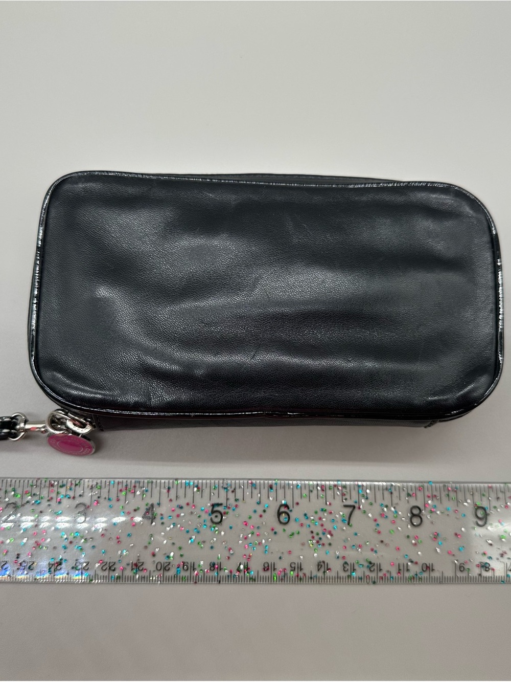Coach Vintage Black Leather Zip Travel Pouch - Picture 2 of 7